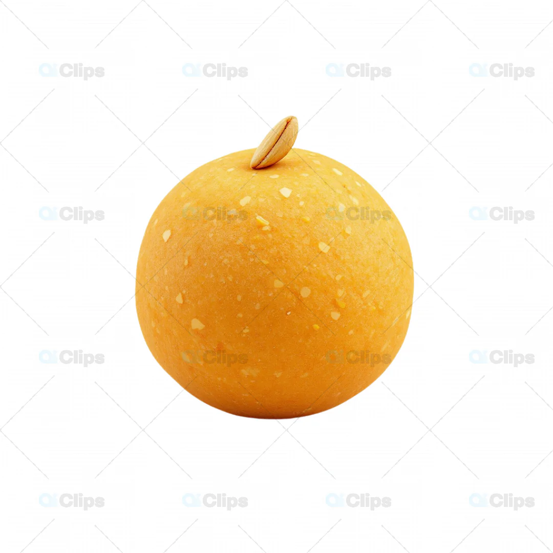High-Quality 3D Model of Indian Boondi Laddu with Detailed Texture