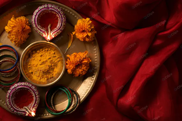 Festive Indian Celebration Arrangement