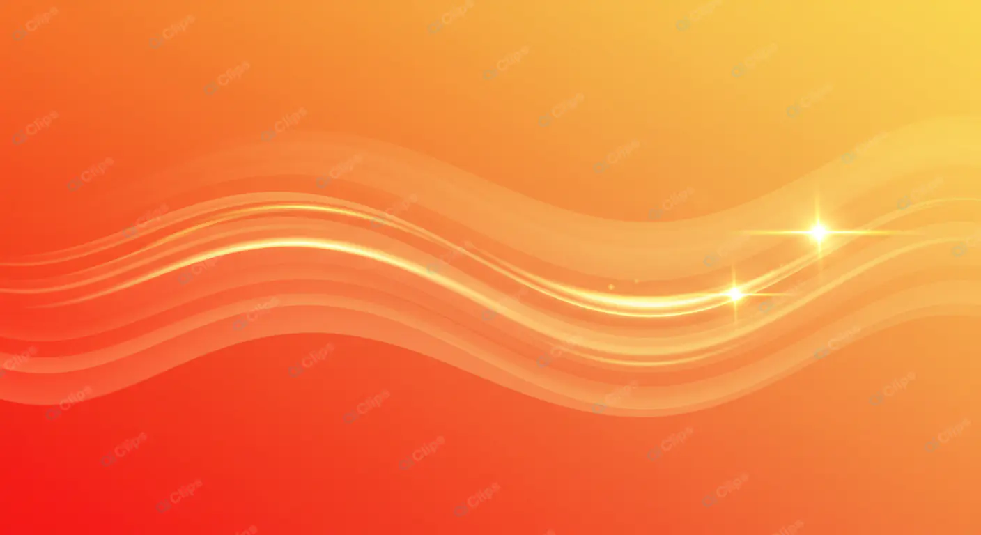 Fiery Orange Energy Flow