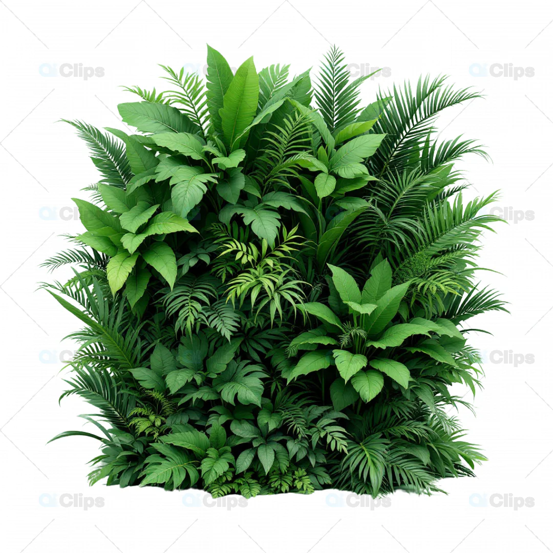 3D Lush Tropical Foliage Pack
