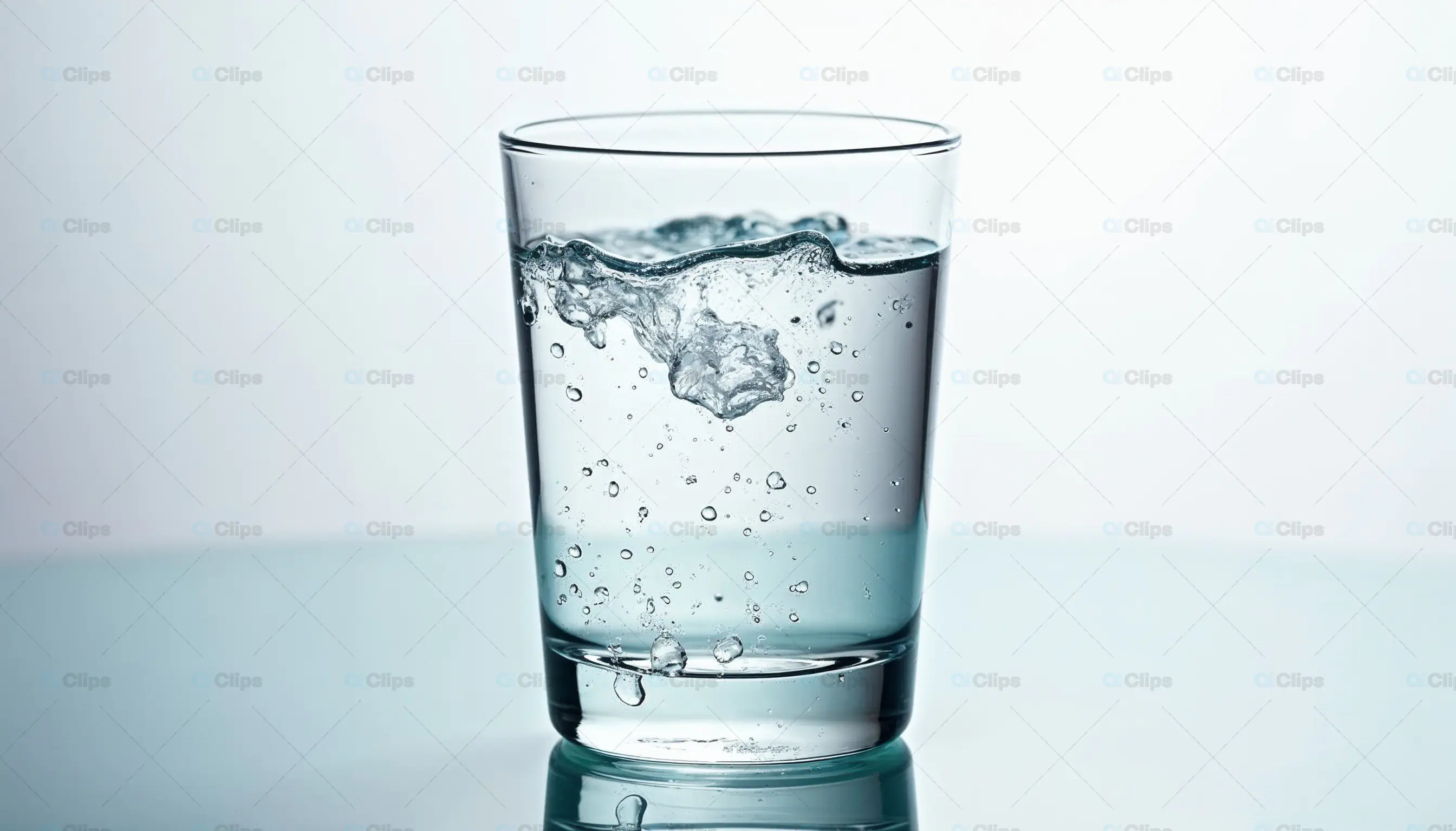 Glass of Water with Splash