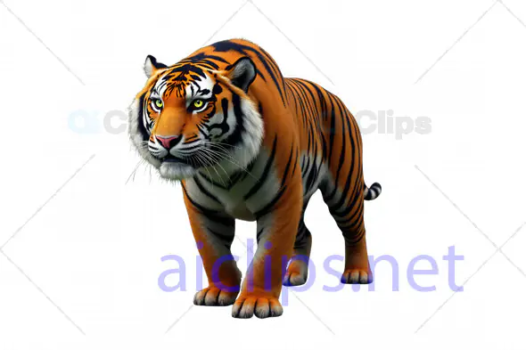 Realistic 3D Tiger Model
