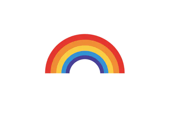 Vibrant Semicircle Rainbow Icon