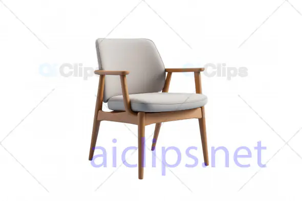 3D Model of Modern Scandinavian Armchair