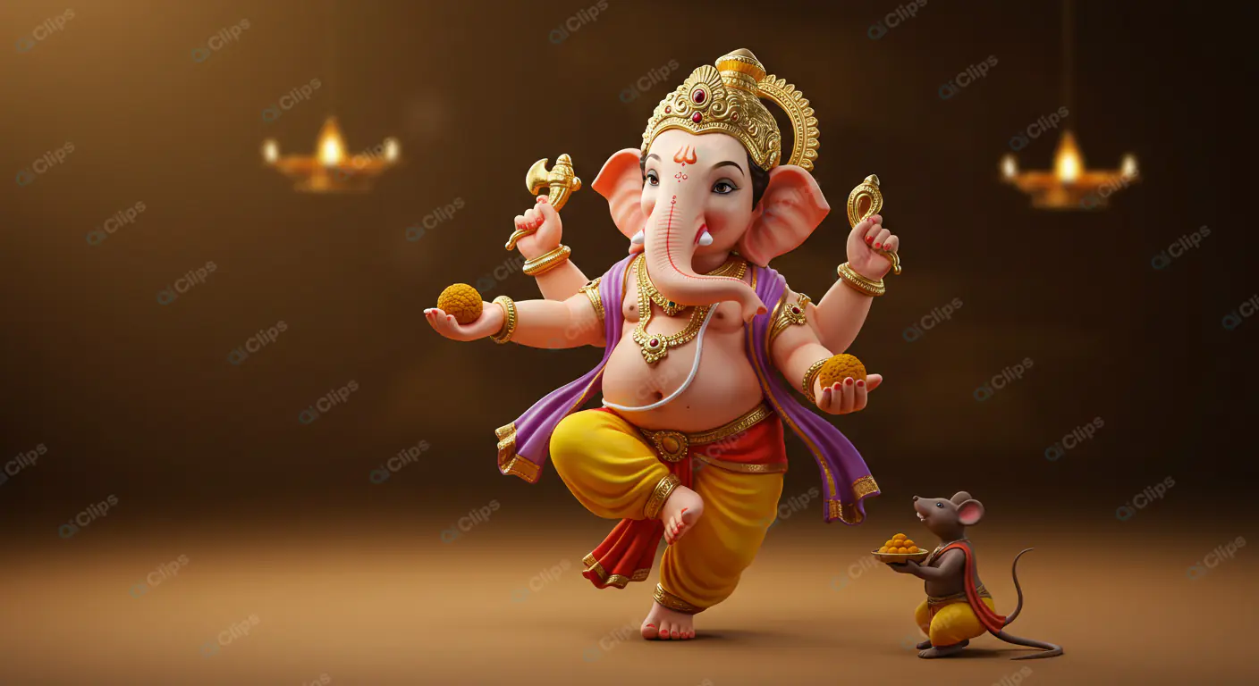 Dancing Ganesha Divine Grace in Motion