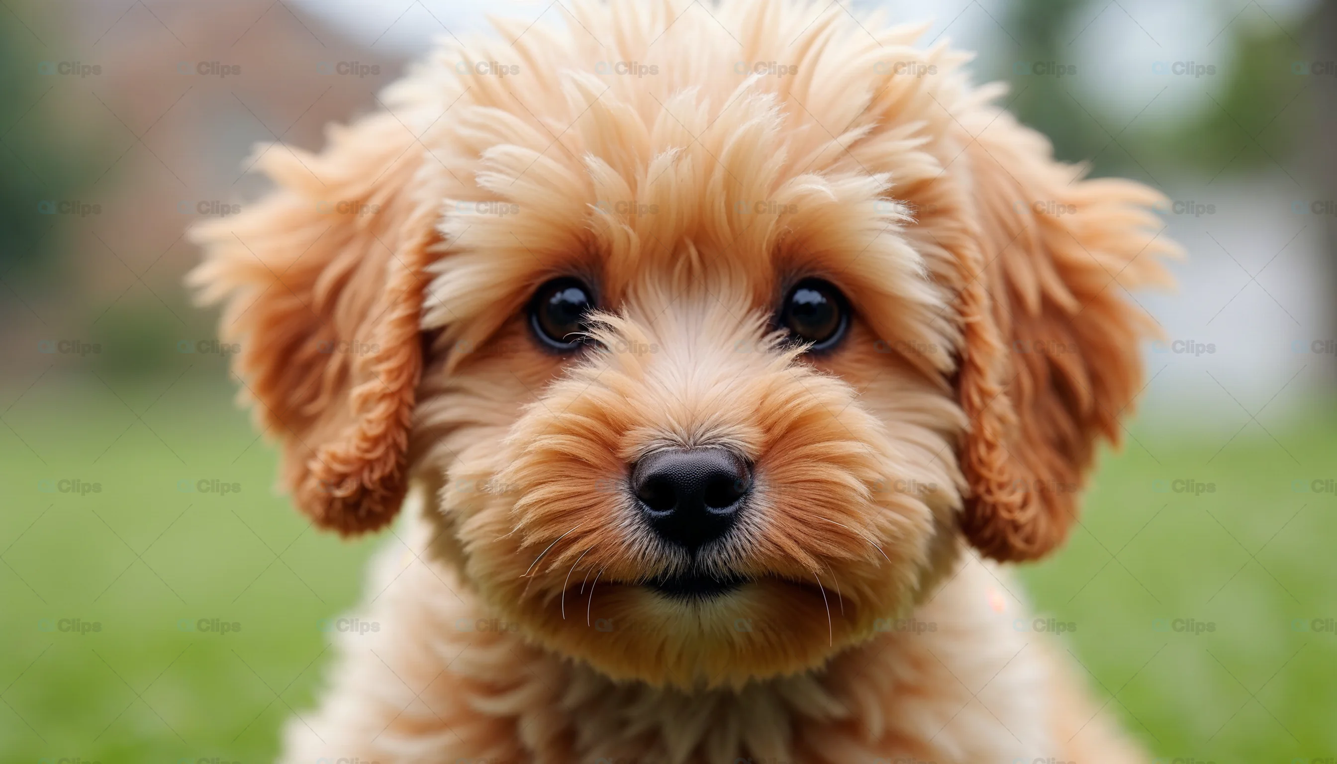 Cute Fluffy Puppy Close-Up