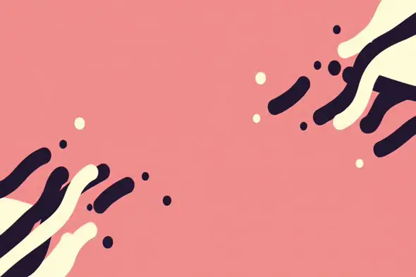 Minimalist Coral Splash Animation