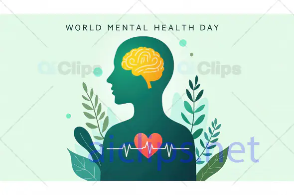 World Mental Health Day Illustration