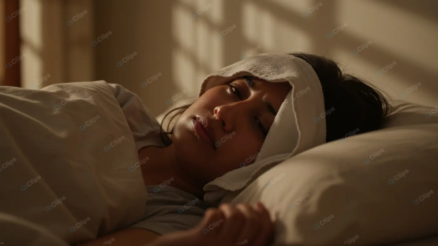 Peaceful Slumber in Golden Light