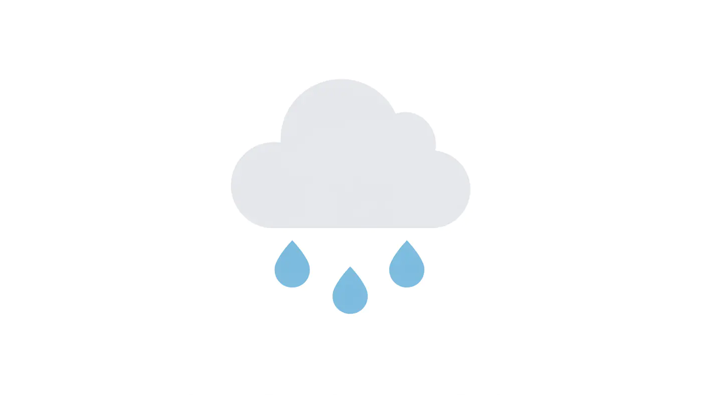 Sleek Rain Cloud Icon