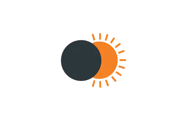 Solar Eclipse Minimalist Icon