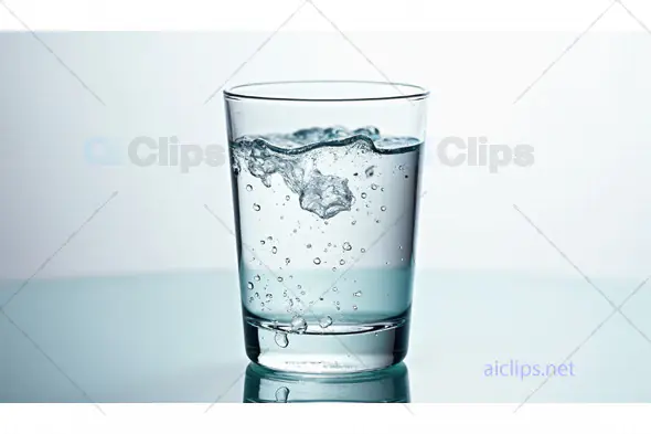 Glass of Water with Splash