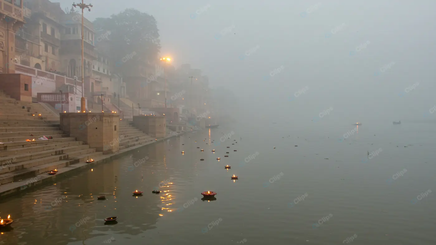 Mystical Dawn on the Ganges
