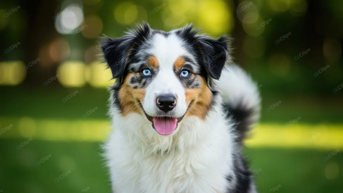 Vibrant Australian Shepherd Portrait