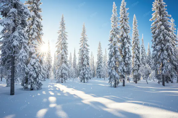 Sunlit Winter Wonderland