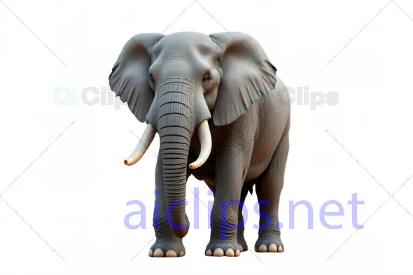 Realistic 3D Elephant Model