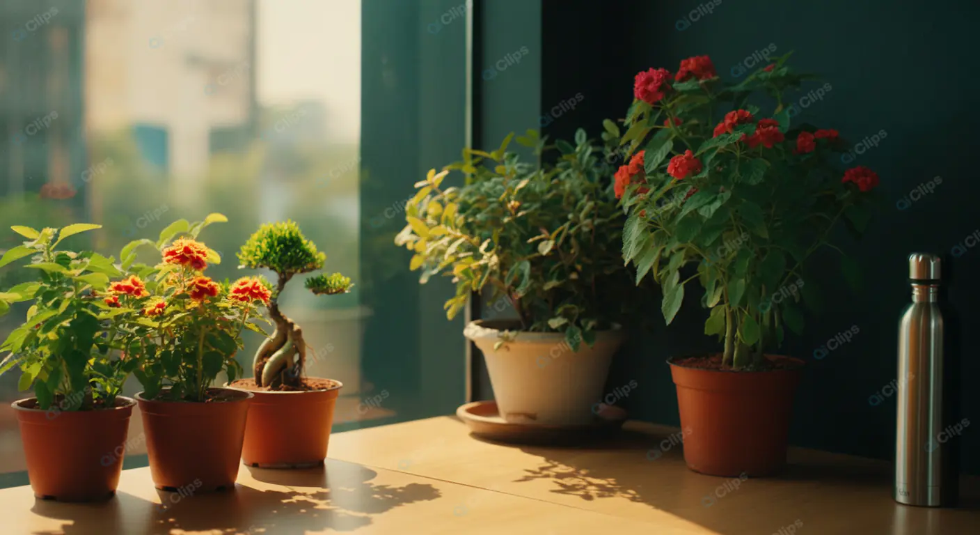Sunlit Indoor Garden Oasis