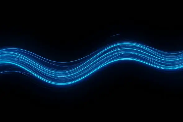 Mesmerizing Blue Waves Abstract Motion Graphics Background
