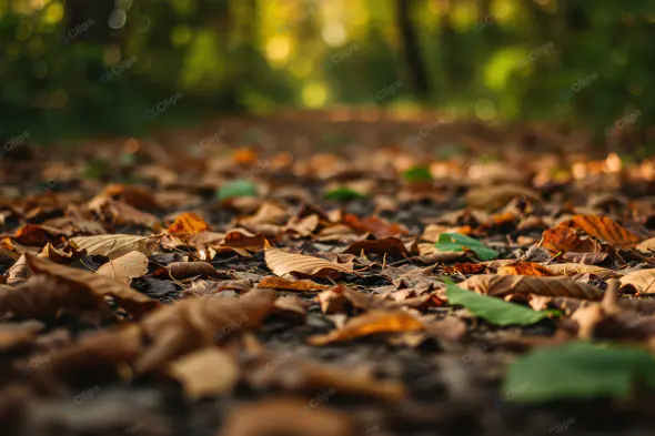 Autumn Forest Floor Close-up