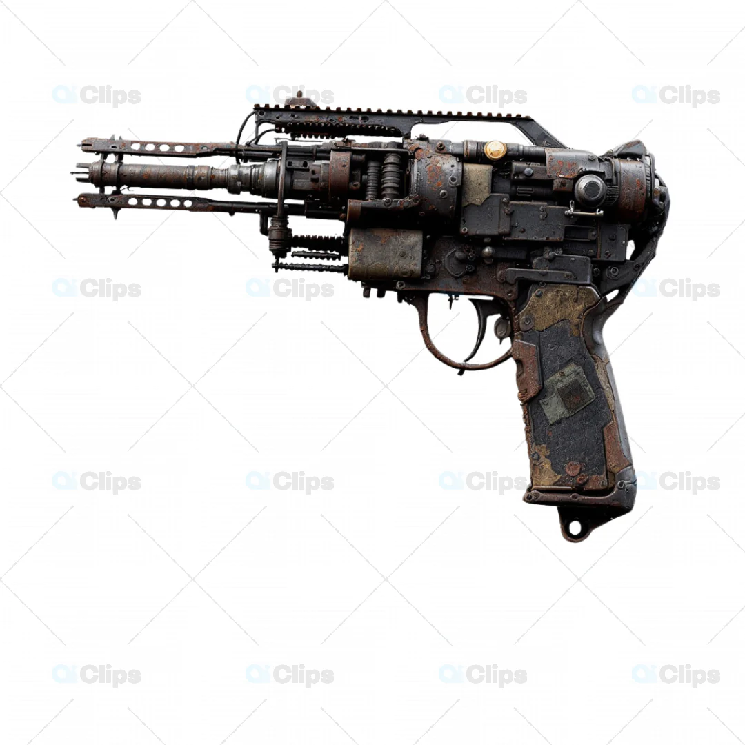 3D Sci-Fi Pistol with Industrial Design