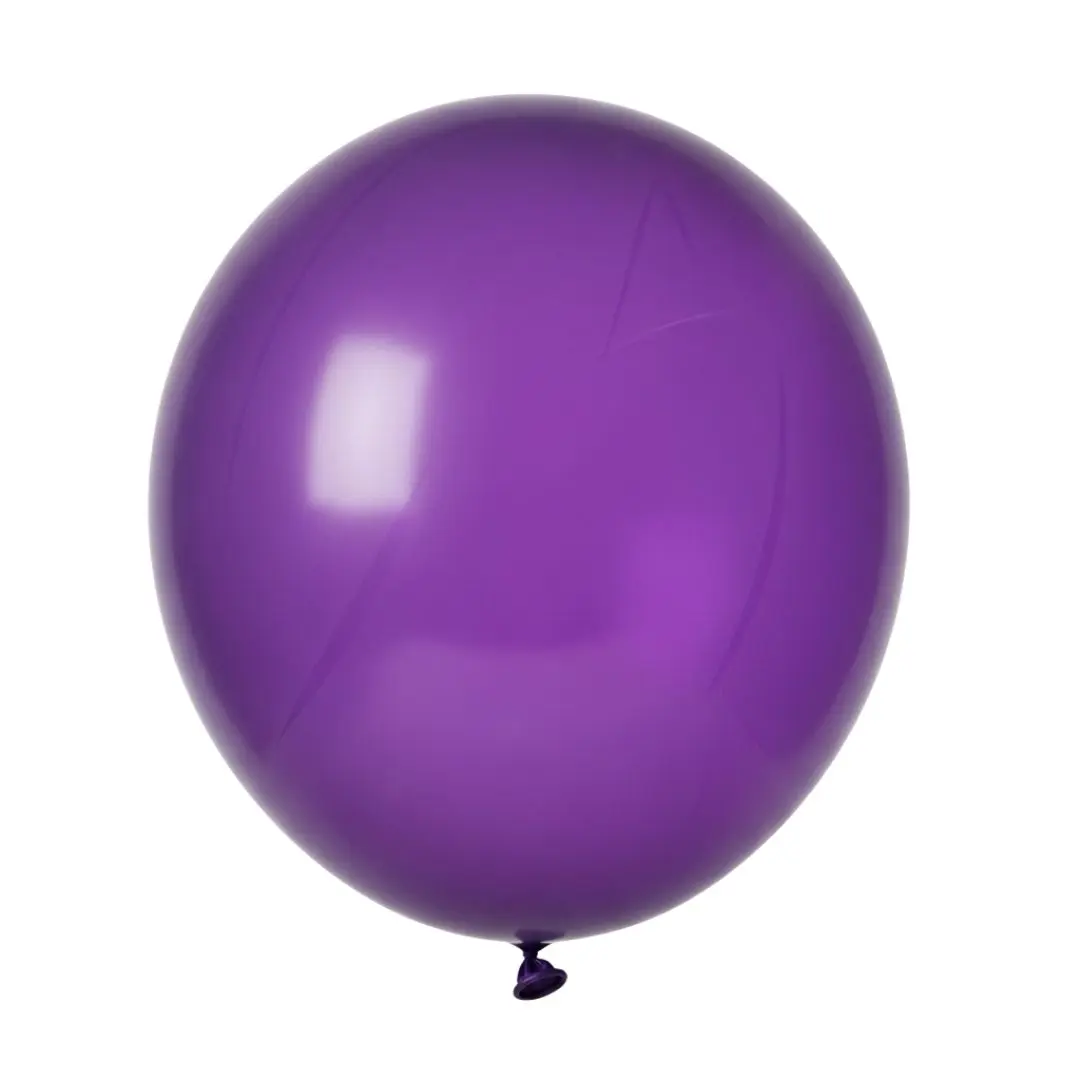 Vibrant Shiny Purple Celebration Party Balloon Clipart PNG