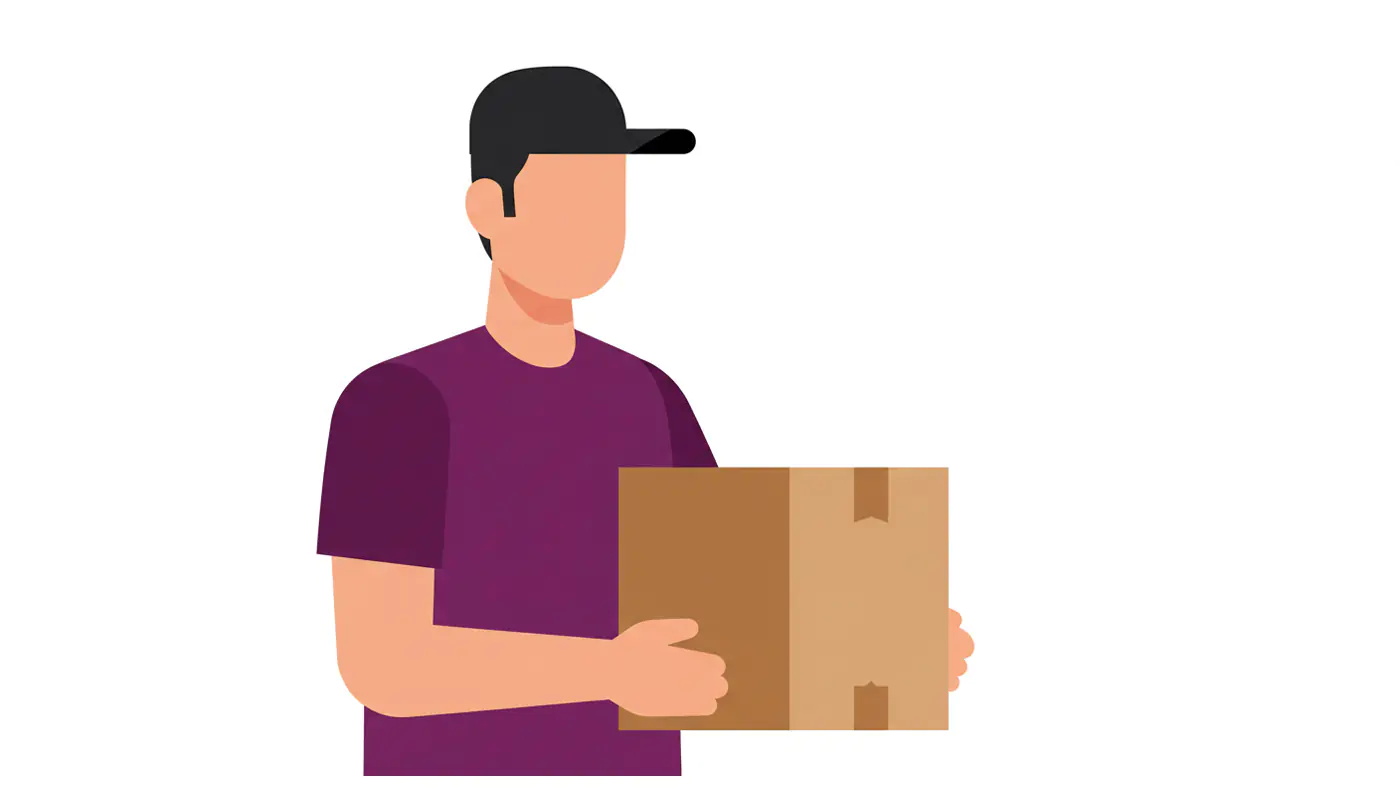 Parcel Handler Vector Graphic