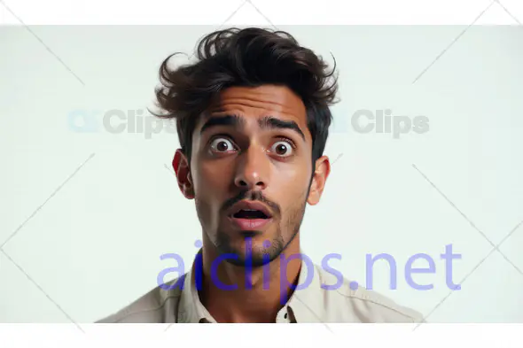 Surprised Man Expression Close-Up