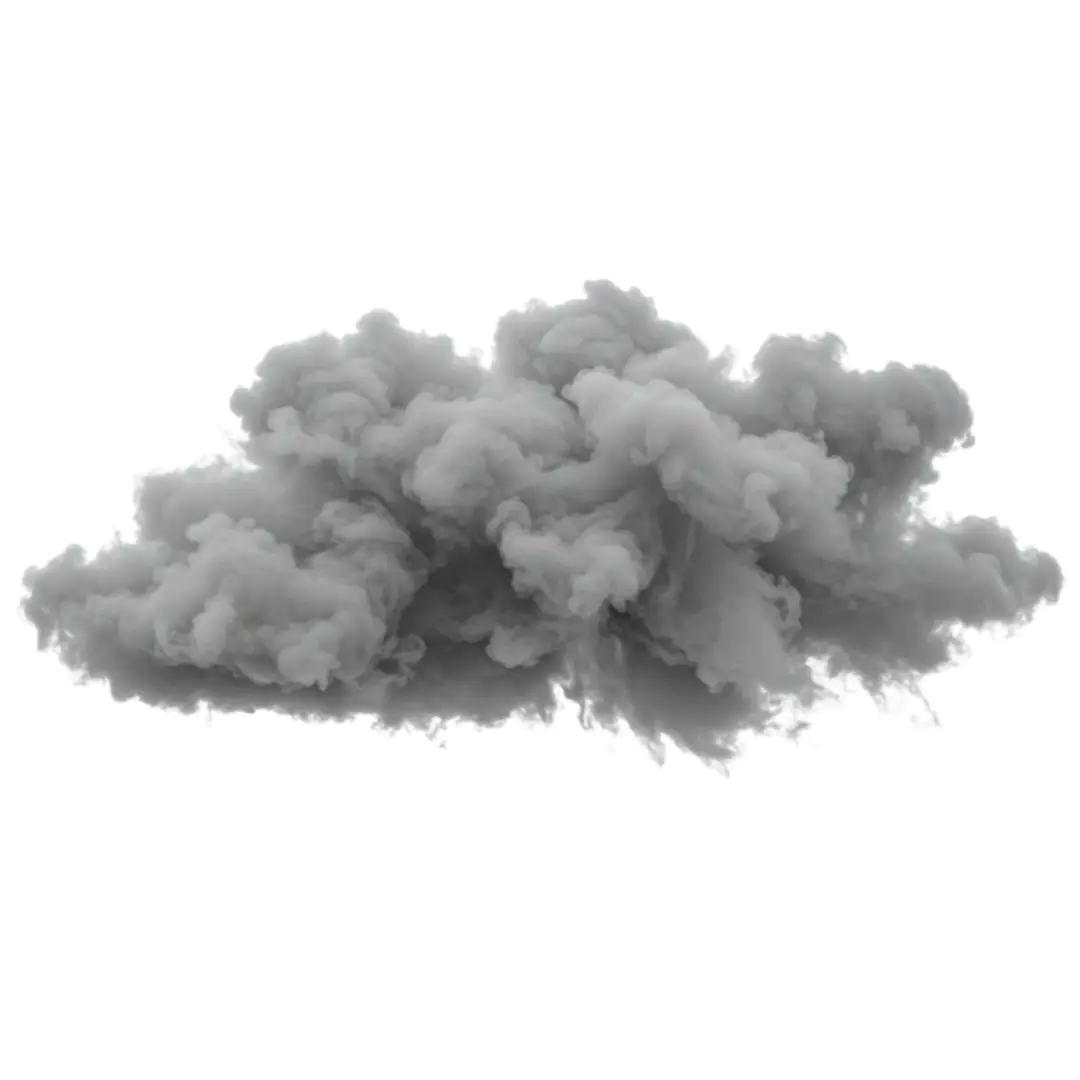 Dense Gray Smoke Cloud Formation PNG Clipart