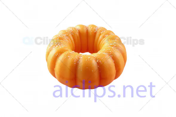 3D Mango-Flavored Bundt Donut Model