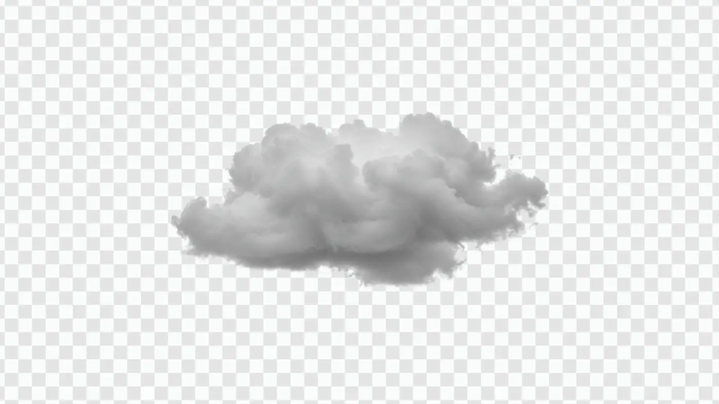 Realistic Gray Cumulus Cloud Formation PNG Clipart