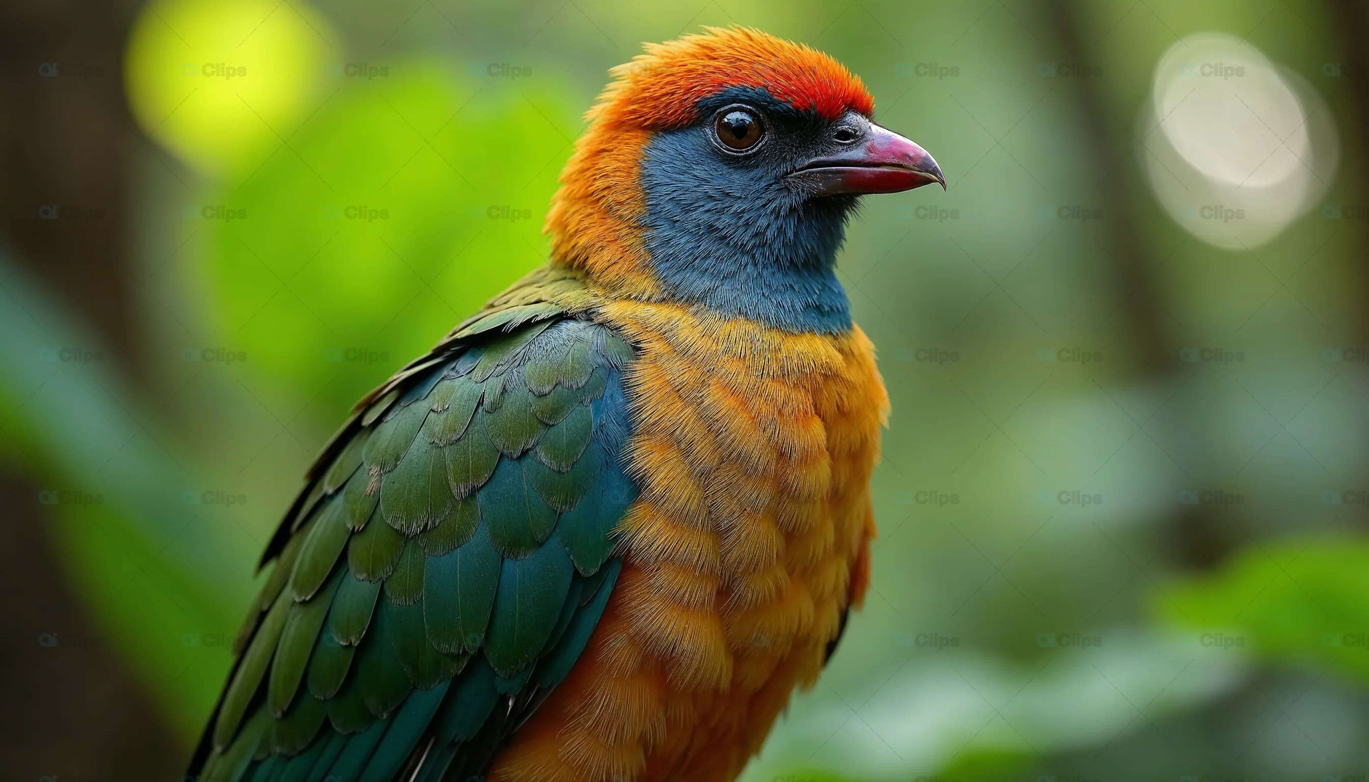 Colorful Tropical Bird Portrait