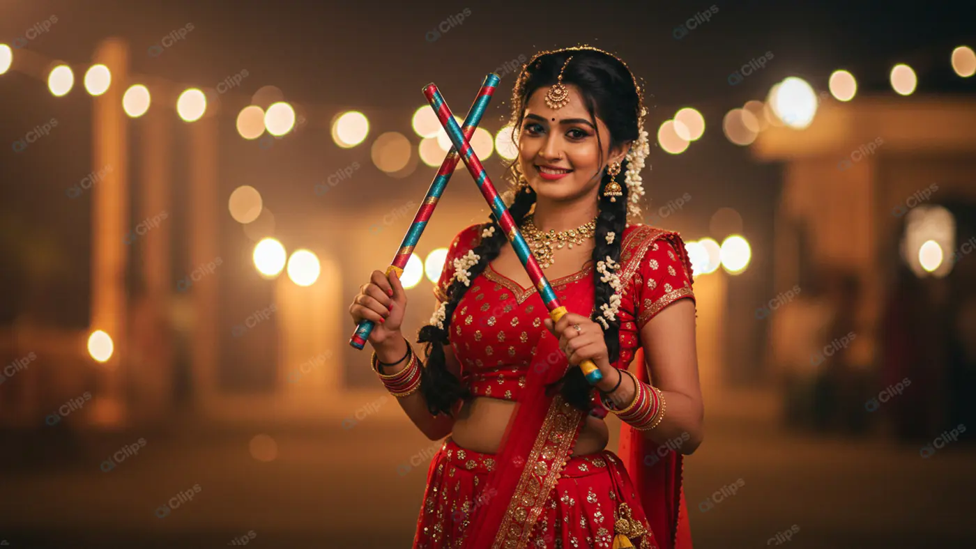 Luminous Navratri Enchantress