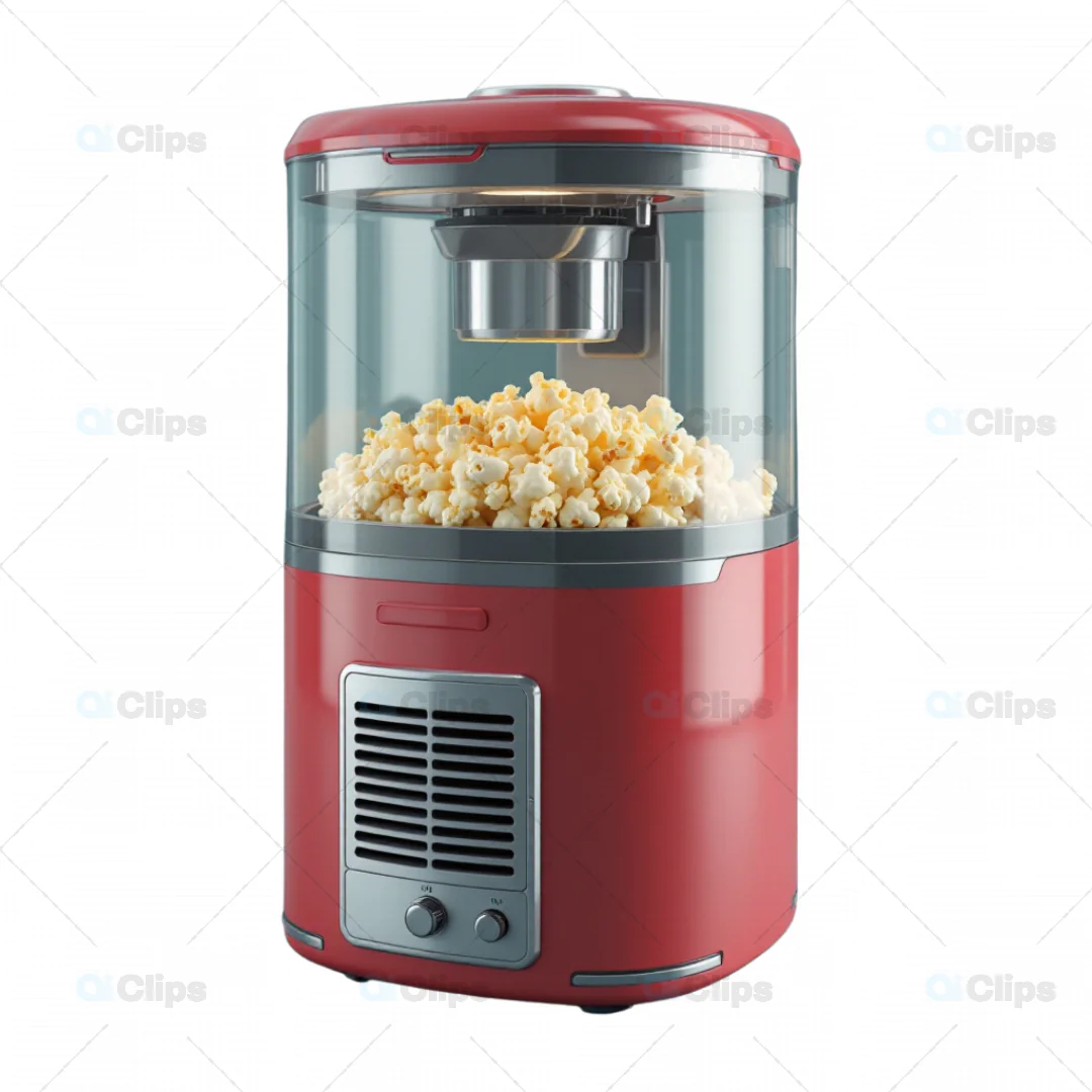 3D Popcorn Maker Machine Model