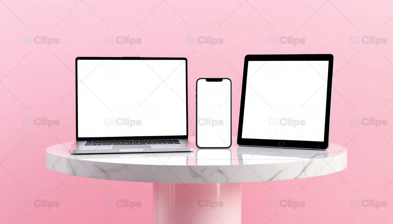 Laptop, Smartphone, and Tablet Mockup