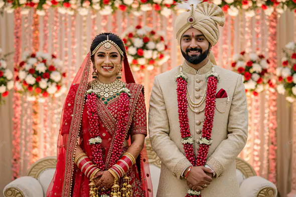 Resplendent Indian Wedding Couple