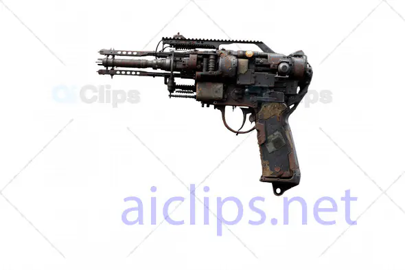 3D Sci-Fi Pistol with Industrial Design