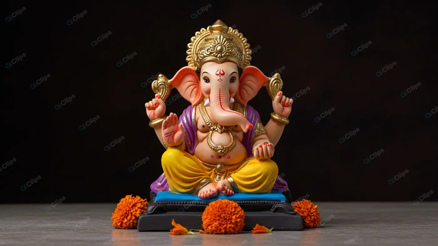 Colorful Ganesha: Divine Prosperity