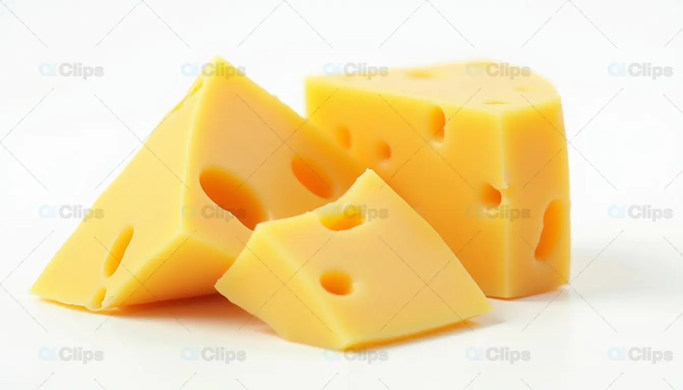 Sliced Swiss Cheese with Holes
