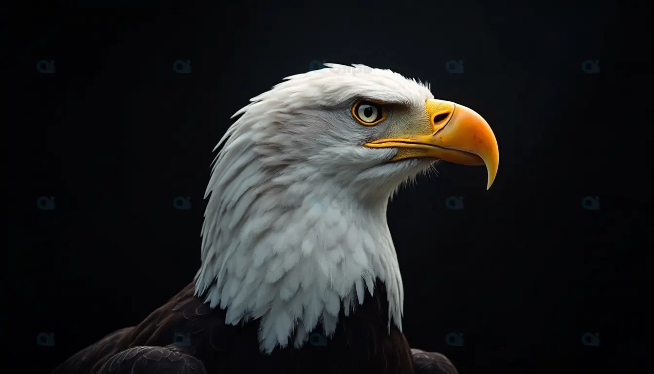 Bald Eagle Profile Portrait