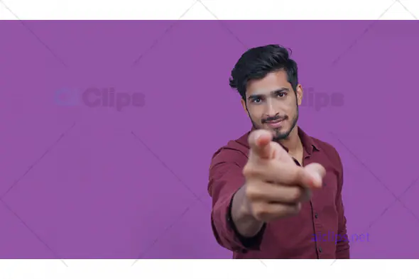 Confident Man Pointing
