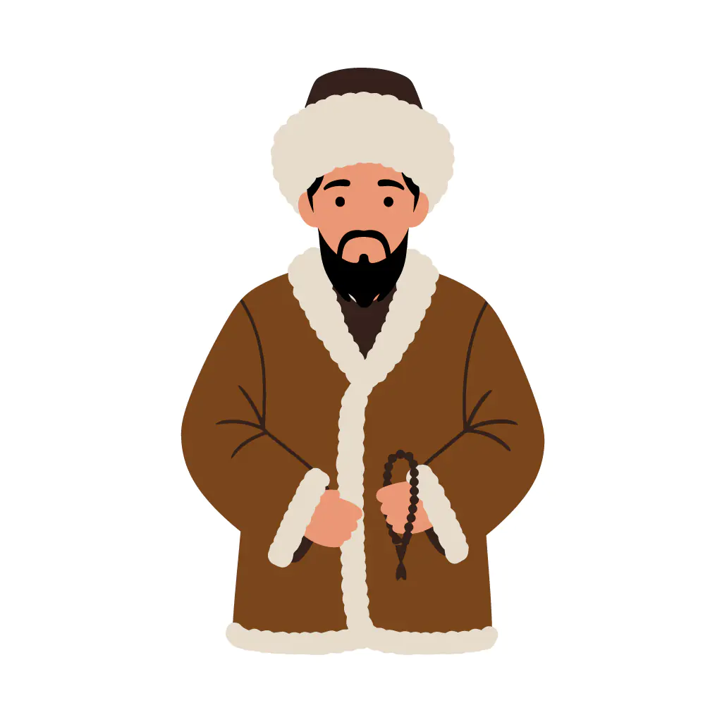 Central Asian Man Vector