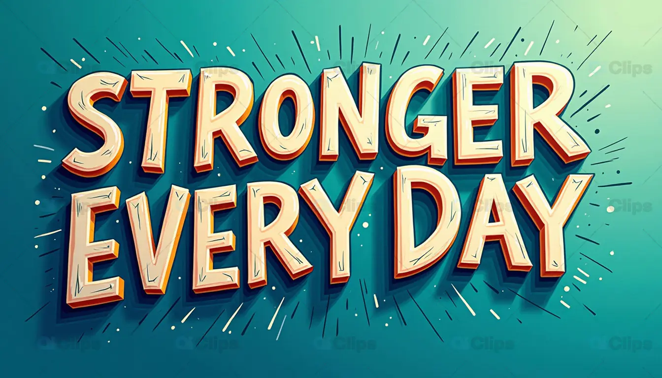Stronger Every Day Motivational Poster
