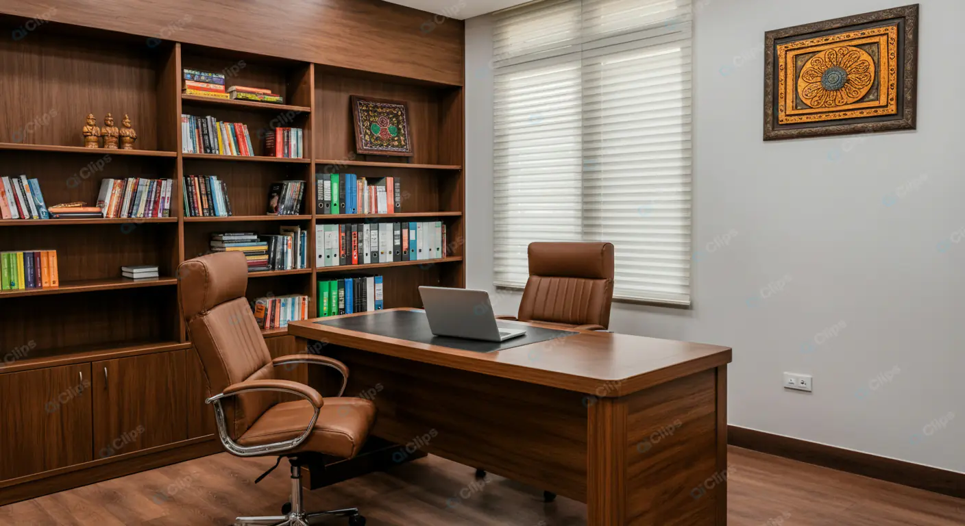 Luxurious Private Library Office
