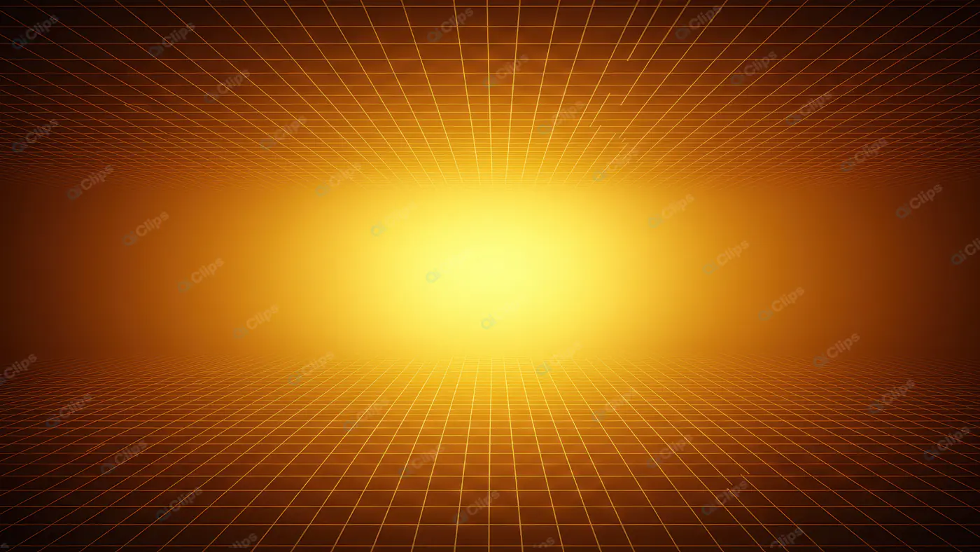 Futuristic Golden Grid Background