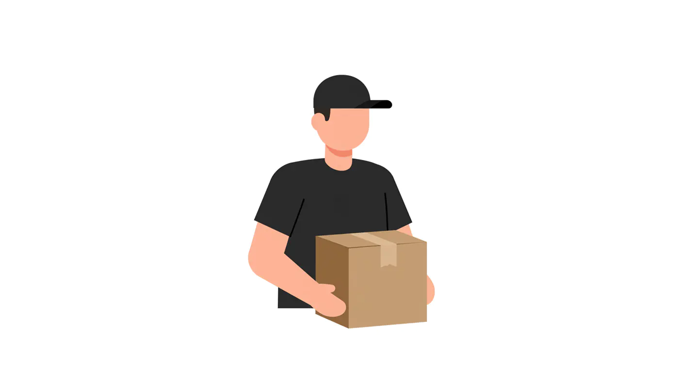 Package Handler Vector Graphic