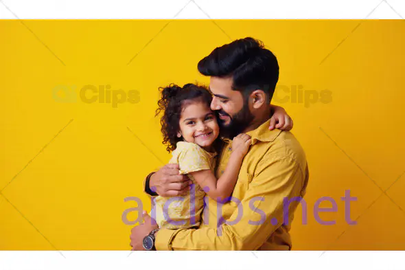 Father Hugging Daughter