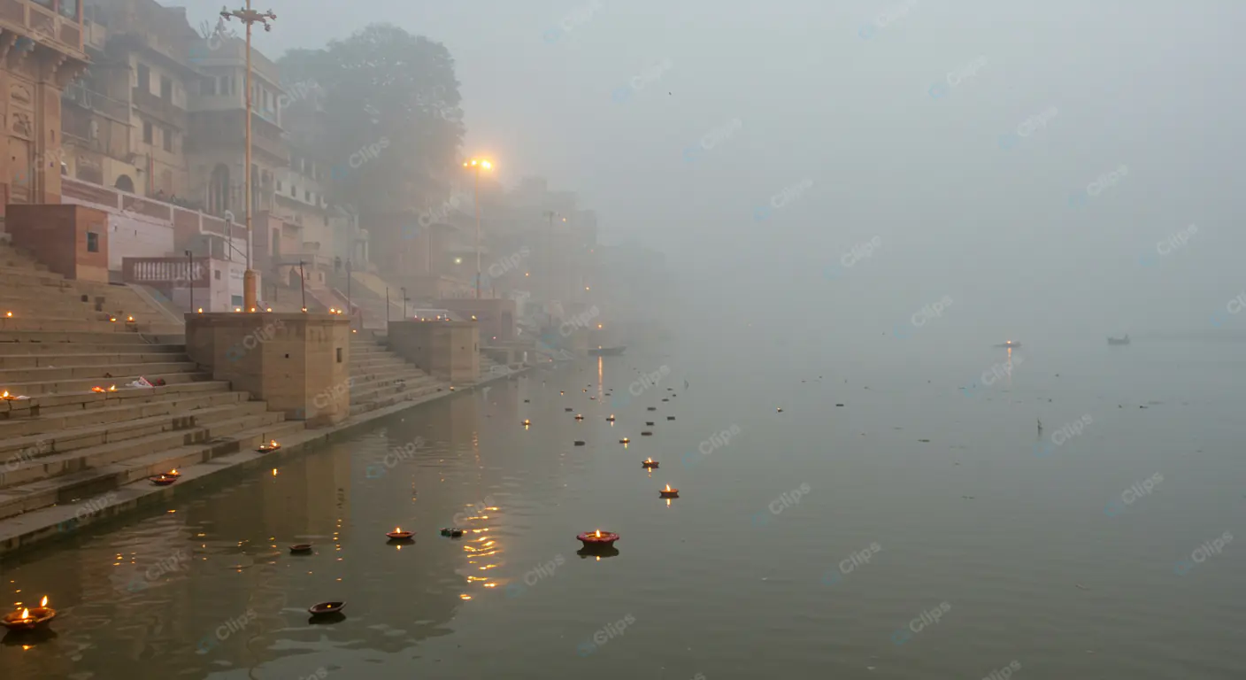 Mystical Dawn on the Ganges