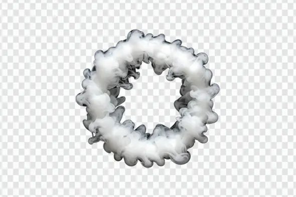 Circular Smoke Ring White Wispy PNG Clipart
