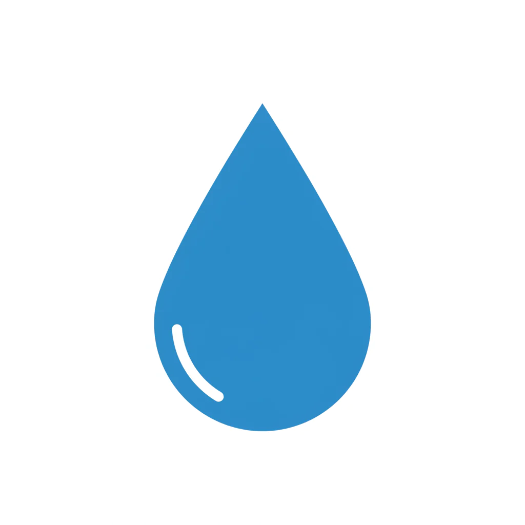 Sleek Water Droplet Icon