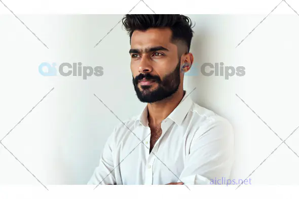 Businessman in White Shirt with Arms Crossed